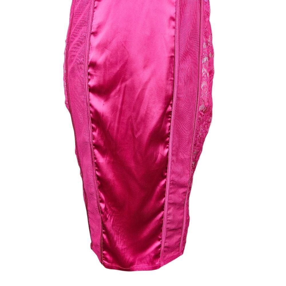 Fashion Nova Melinna Satin Dress – Pink Medium - Picture 5 of 15